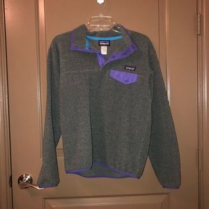 Gray Women’s Patagonia Snap Fleece Pullover